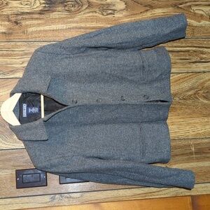 Lands' End Women's Gray Wool Jacket Women's Size 10